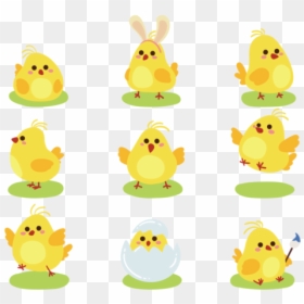 Easter Chick Cute Icons - Cartoon, HD Png Download - easter chick png