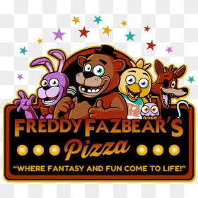 Freddy Fazbear's Pizza Logo Png, Transparent Png - freddy head png