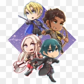 Fire Emblem Three Houses Chibi, HD Png Download - anime fire png