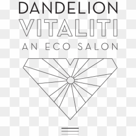 Dandelion Vitaliti Logo Web, Black - Triangle, HD Png Download - dandilion png