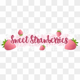 Sweet Strawberries - Strawberry, HD Png Download - kawaii strawberry png
