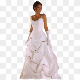 Wedding Dress Bride Marriage Woman - Woman In Wedding Dress Png, Transparent Png - bride dress png