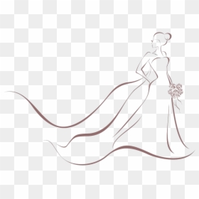 Bride - Wedding Gown Clipart Png, Transparent Png - bride dress png