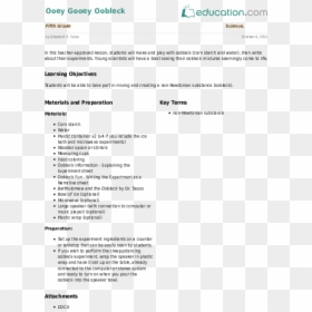 Ooey Gooey Oobleck - Lesson Plan Of Digestive System, HD Png Download - fluffy slime png