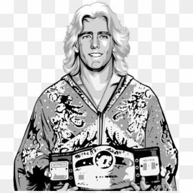 Image - Ric Flair Black And White, HD Png Download - rick flair png