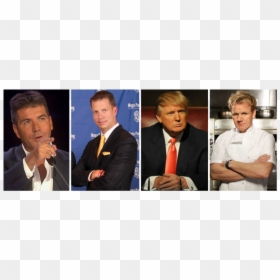Jt Foxx, Donald Trump, Gordon Ramsay, Simon Cowell - Gordon Ramsay Trump, HD Png Download - simon cowell png