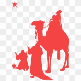Tres Reis Magoa Em Vetor, HD Png Download - camel silhouette png