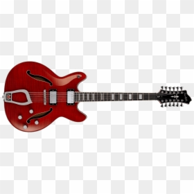 Hagstrom Viking 12 String Deluxe Wild Cherry Transparent - Tim Armstrong Hellcat Ruby, HD Png Download - guitar strings png