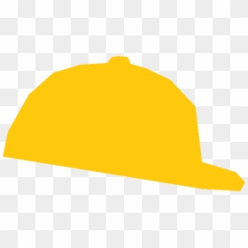 Baseball Cap Hard Hats Helmet - Yellow Baseball Cap Clipart, HD Png Download - cubs hat png
