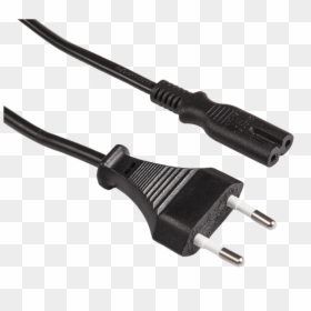 France Standard Top Quality Ac Power 2 Flat Pin Round - Usb Cable, HD Png Download - power plug png