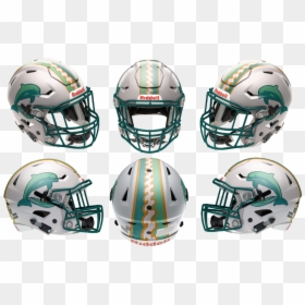 5961c15f6a1ce Dolphinsspeedflex6view - Dallas Cowboys Speedflex Helmet, HD Png Download - miami dolphins helmet png