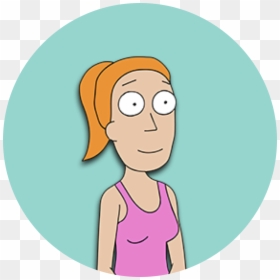 Rick And Morty Summer Face Png, Transparent Png - rick and morty characters png