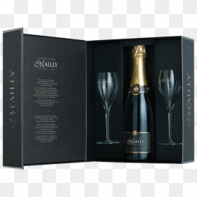 Mailly Brut Reserve Gift With 2 Glasses - Champagne Mailly Grand Cru, HD Png Download - champagne glasses toast png