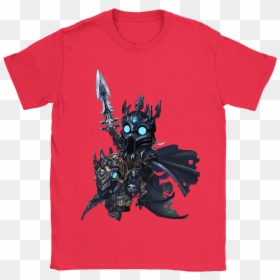 World Of Warcraft Death Knight Arthas Menethil Shirts - Blue Shirt Star Wars, HD Png Download - arthas png