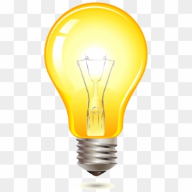 Incandescent Light Bulb, HD Png Download - idea bulb png