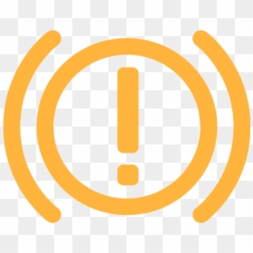Brake Warning Symbol In Orange - Scania Brake Warning Light, HD Png Download - yellow light rays png
