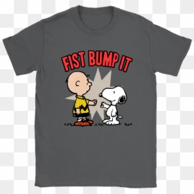 Fist Bump It Charlie Brown And Snoopy Shirts - Nfl, HD Png Download - cartoon fist png