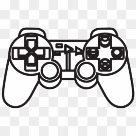 Console Panda Free Images - Playstation Controller Black And White, HD Png Download - controller clip art png