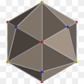 Polyhedron Great Rhombi 4-4 Dual From Red - Triangle, HD Png Download - red umbrella png