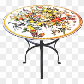 The Stone Table Fiori E Frutta 47 Inches Diameter - Coffee Table, HD Png Download - stone table png