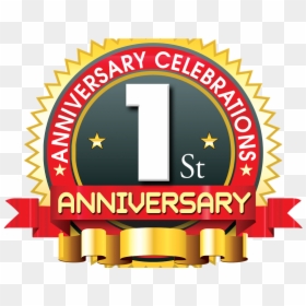 1st Anniversary Logo With Red Ribbon Psdfiles In Psd - 99.9 Uptime Guarantee, HD Png Download - 1st anniversary png