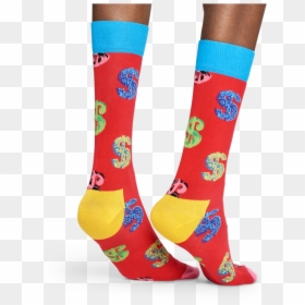 Happy Socks Andy Warhol Dollar Sock - Happy Socks Andy Warhol, HD Png Download - andy warhol png
