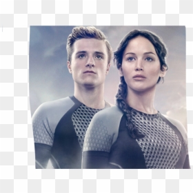 #katniss #peeta #hungergamesfangirl #hungergames #peetaandkatniss - Peeta Mellark Et Katniss Everdeen, HD Png Download - katniss png