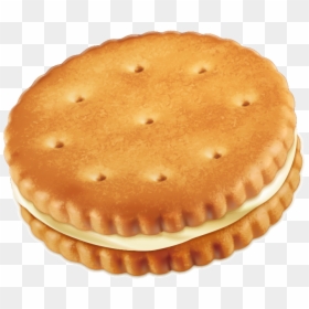 Ritz Crackers Cookie Clip Art Yellow Sandwich - Clipart Biscuits Png, Transparent Png - cookie vector png
