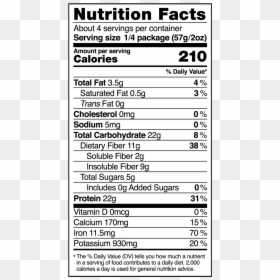 Rxbar Peanut Butter Chocolate Nutrition, HD Png Download - black bean png