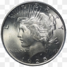 Silver Peace Dollar Png, Transparent Png - half dollar png
