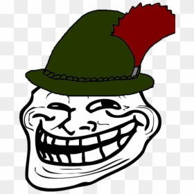 Headgear Hat Plant Leaf Clip Art Fictional Character - Memasik App, HD Png Download - troll face meme png