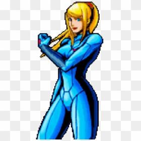 Zero Suit Pixel Samus, HD Png Download - metroid prime samus png