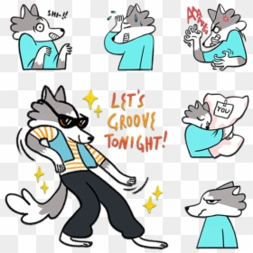 Frank The Wolf Stickers, HD Png Download - star wolf png