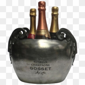 Glass Bottle, HD Png Download - champagne bucket png