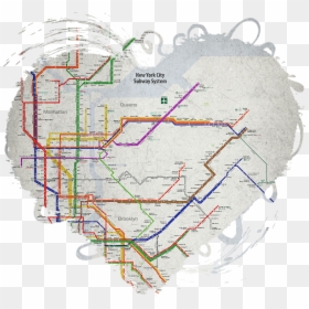 New York City Map Metro, HD Png Download - new york map png