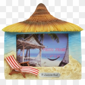 Photo Frame 4x6"-tiki Footprints - Gazebo, HD Png Download - tiki hut png