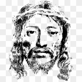 Holy Face Of Jesus Crown Of Thorns Religion - Jesus Face Transparent Background, HD Png Download - jesus head png