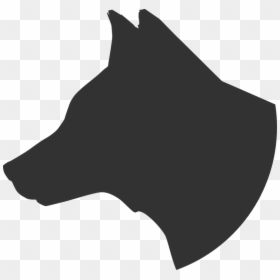 Siberian Husky Head Silhouette, HD Png Download - wolf head silhouette png