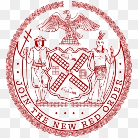 New York Colony Seal, HD Png Download - native american headdress png
