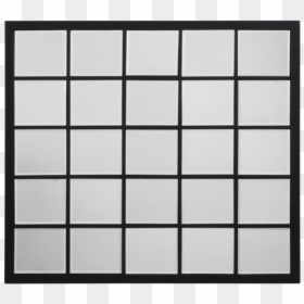 Black Grid Mirror - Pane Mirror Windowpane Black, HD Png Download - black grid png