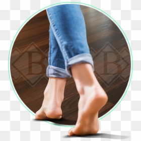 Bozettis Hardwood Floor - Barefoot, HD Png Download - hardwood floor png