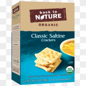 Back To Nature Classic Saltine Crackers - Back To Nature Crackers, HD Png Download - saltine cracker png