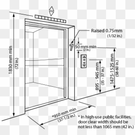 Elevator Door Dimensions, HD Png Download - elevator doors png