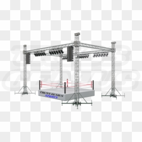 Boxing, Boxing Ring Truss, Aluminum Truss, Global Truss, - Truss Support, HD Png Download - wwe ring png