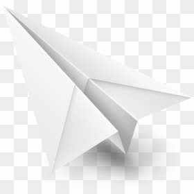 White Paper Plane Png Image - Paper Airplane, Transparent Png - black airplane png