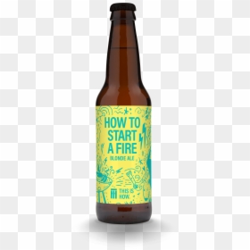 Beer Bottle, HD Png Download - 8 bit fire png