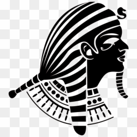 Pharaoh Vector Gangster Svg Black And White Pharaoh, HD Png Download - egyptian hieroglyphics png