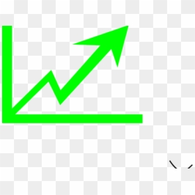 Transparent Triangle Clipart - Profit Clip Art, HD Png Download - green curved arrow png