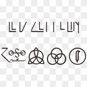 Led Zeppelin Symbols , Png Download - Led Zeppelin Logo Png, Transparent Png - led zeppelin symbols png