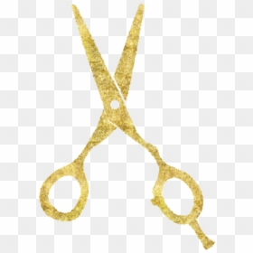 Scissors, HD Png Download - gold scissors png